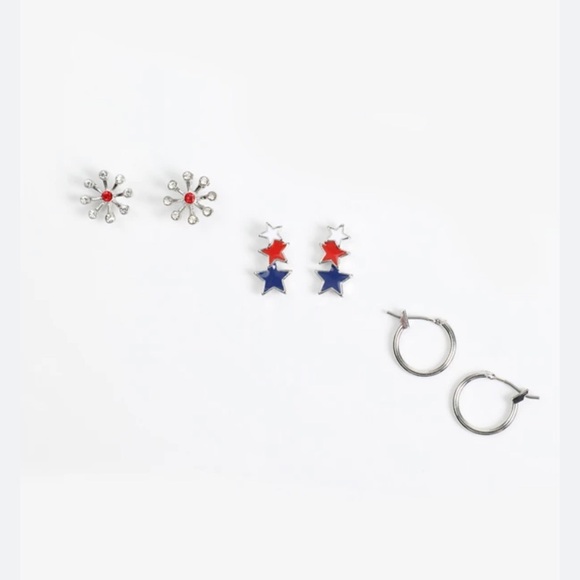NEW Star and Hoop Earring Set - Picture 1 of 2